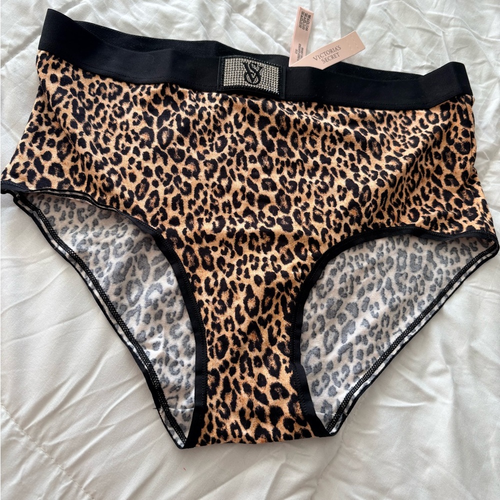 Victoria's Secret Animal Print Briefs with Black Accents